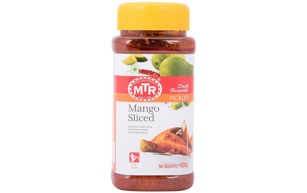 MTR Mango Sliced Pickles   Plastic Jar  500 grams